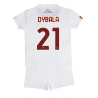 AS Roma Paulo Dybala #21 Udebanesæt Børn 2022-23 Kortærmet (+ Korte bukser)